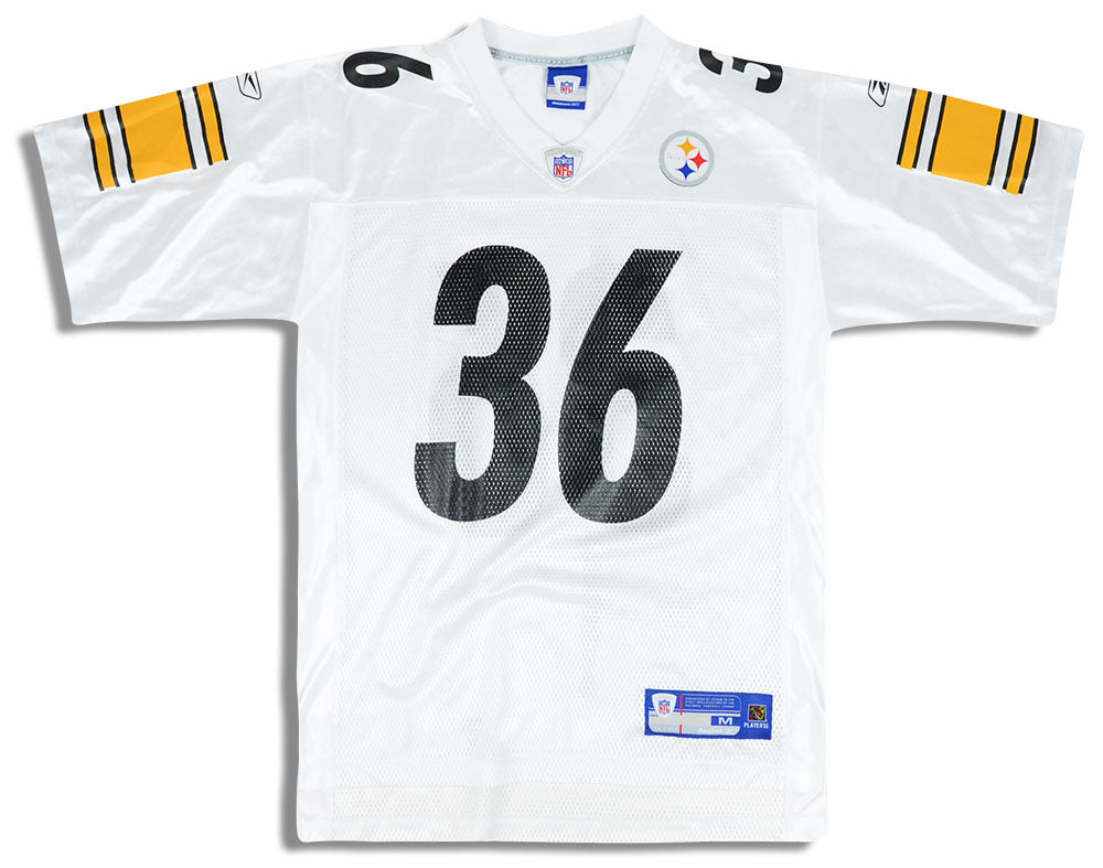 2005-06 PITTSBURGH STEELERS MILLER #83 REEBOK ON FIELD JERSEY (AWAY) X -  Classic American Sports