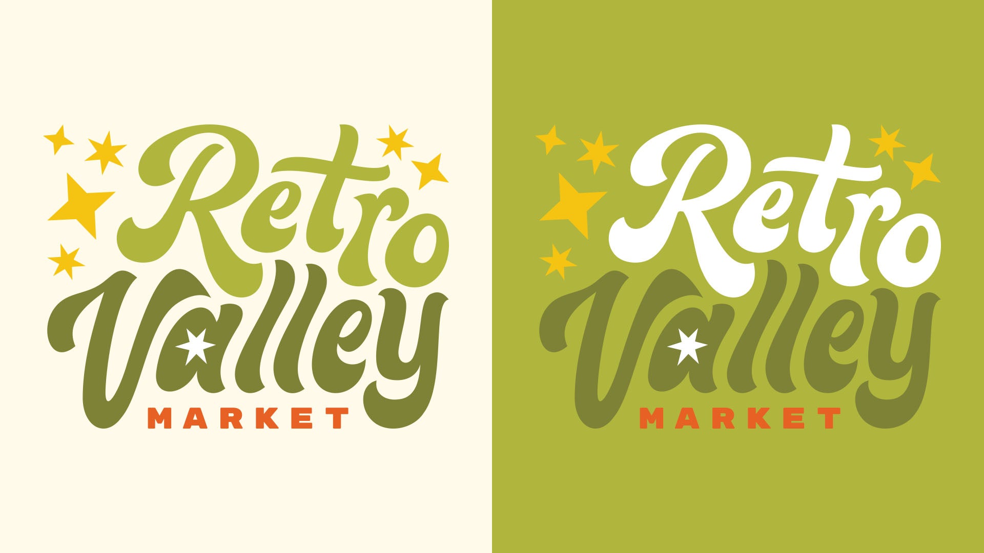 Retro Valley Logo Set