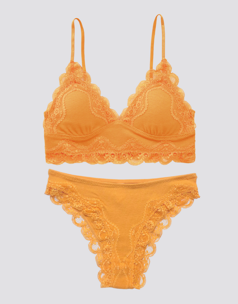 Buy Nelly Clean Strap Bralette - Orange