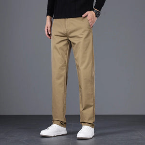 High Waist Straight Stretch Pants - HA Closet