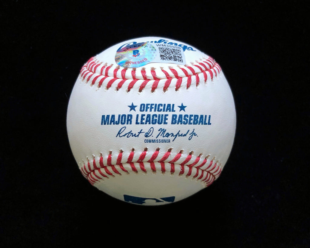 Yasmani Grandal Yaz Inscription Signed Autographed ROMLB White