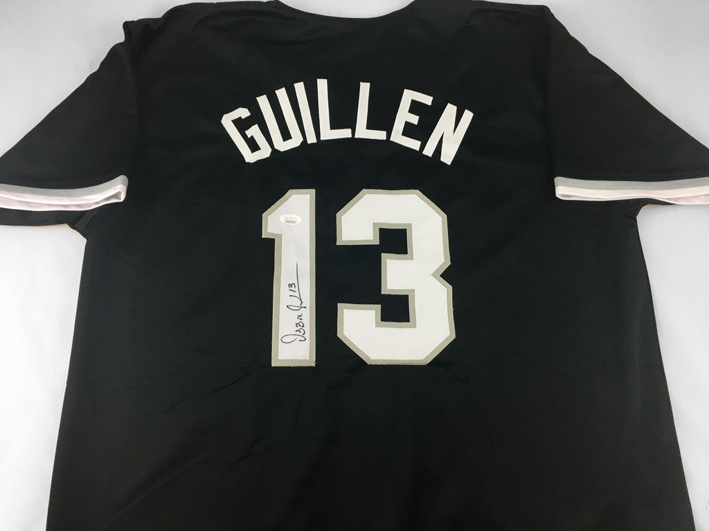 Eloy Jimenez Signed Autographed Black Baseball Jersey with JSA COA