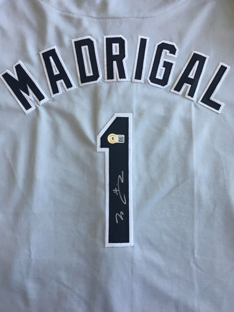 Nick Madrigal Signed Autographed Black Baseball Jersey With 