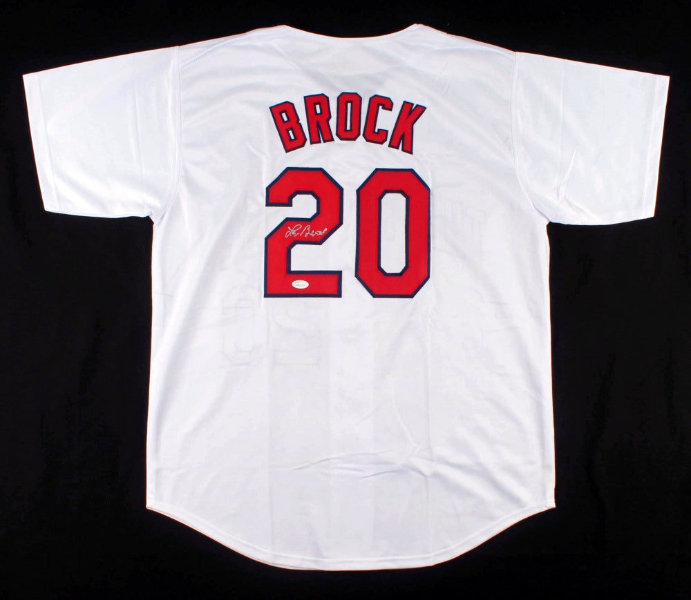 Lou Brock Signed Autographed White Stat Baseball Jersey: BM Authentics –  HUMBL Authentics