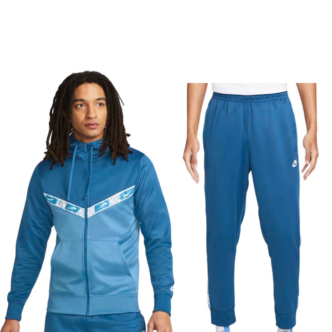 nike repeat tracksuit blue