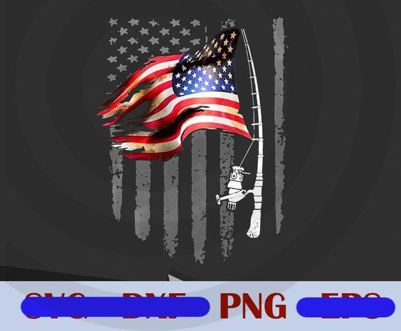 Free Free 223 Fishing American Flag Svg Free SVG PNG EPS DXF File