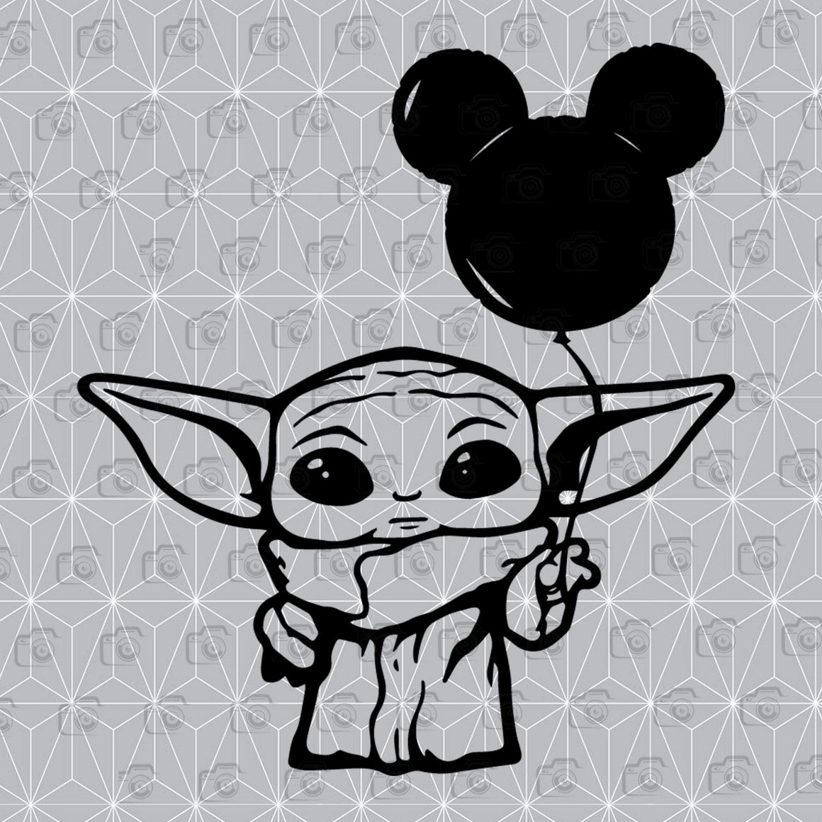 Free Free 83 Baby Yoda Disney Balloon Svg SVG PNG EPS DXF File