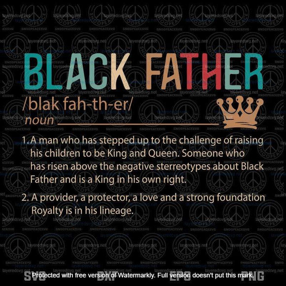 Free Proud Black Father Svg Free