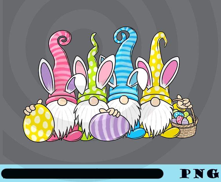 Easter Gnomes Bunny PNG, Easter Gnome Bunny PNG, Design Easter PNG Sub