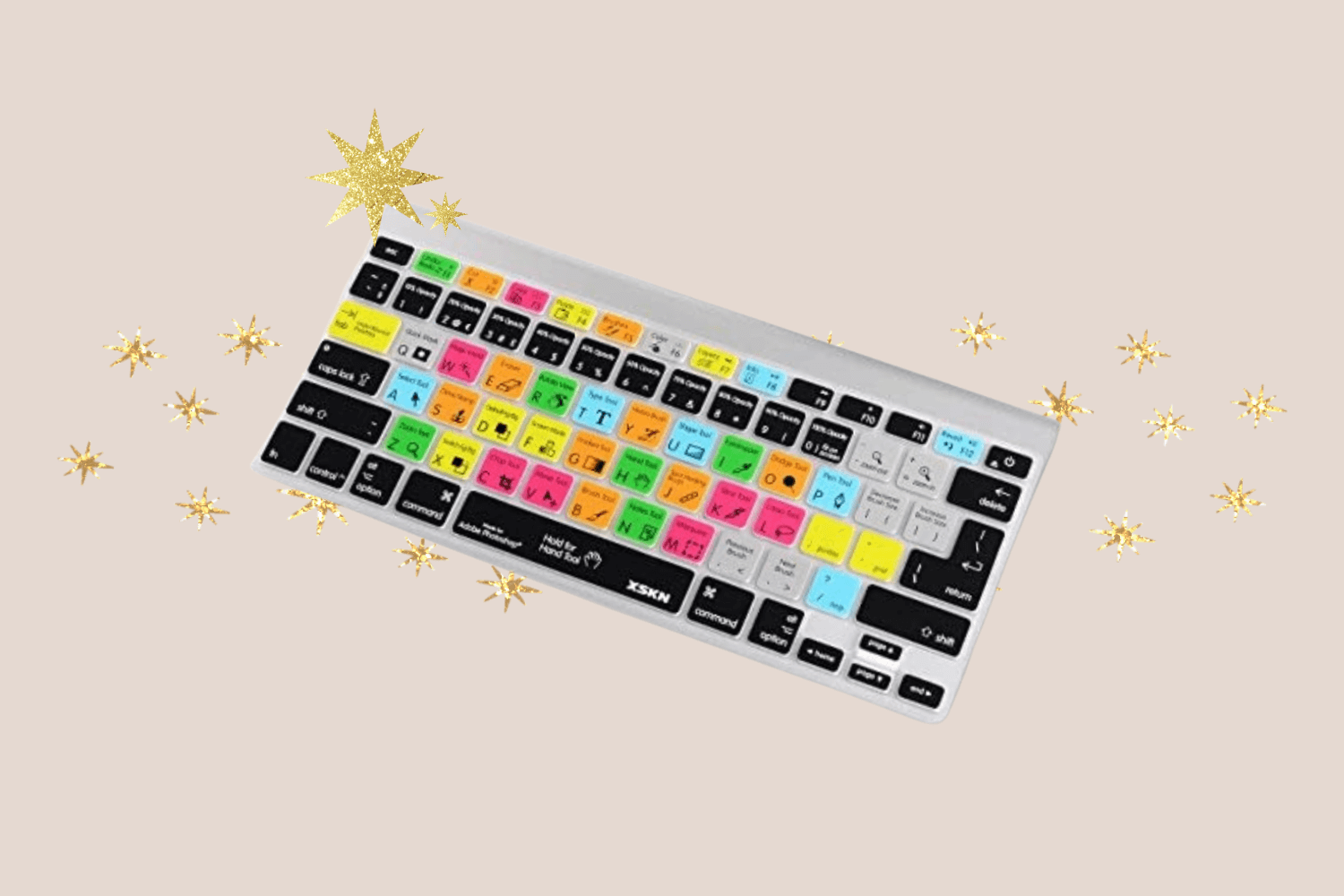 Gift guide for photography lovers - keyboard with adobe shortcuts