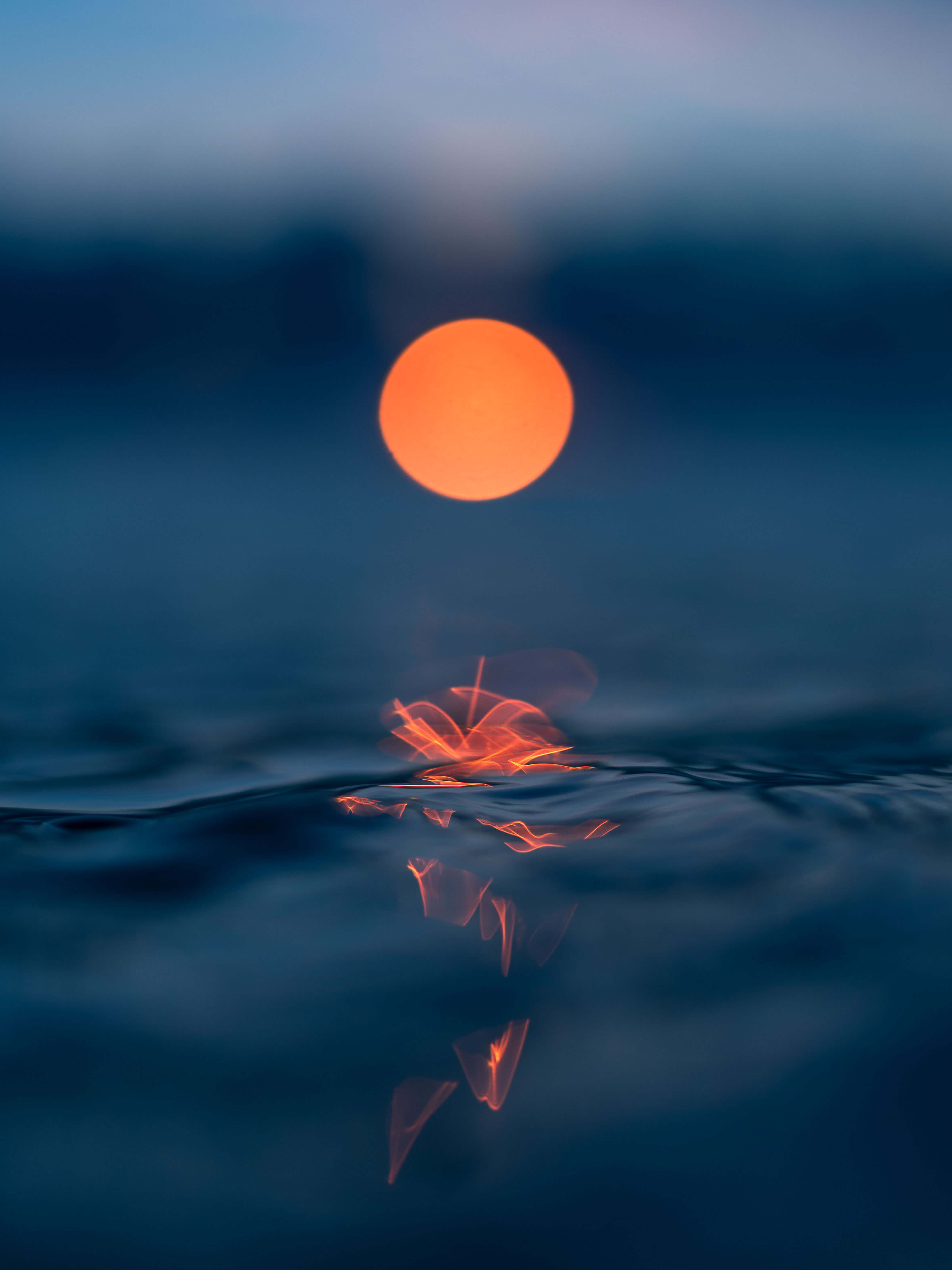 Abstract image of the sun reflecting off the water - Hannah Prewitts favourite image she has captured as a photographer