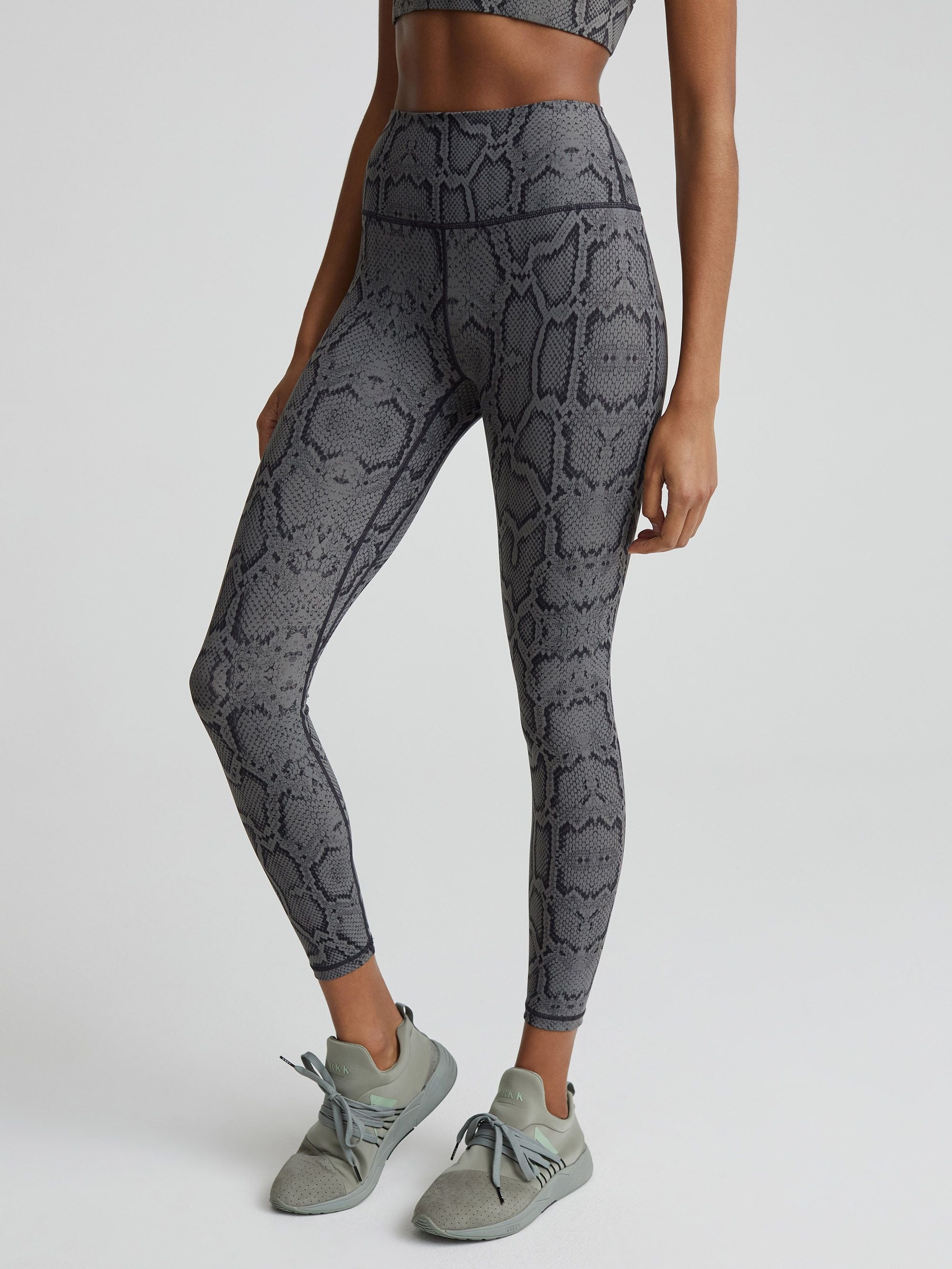 Let's Go High snake-print leggings in multicoloured - Varley