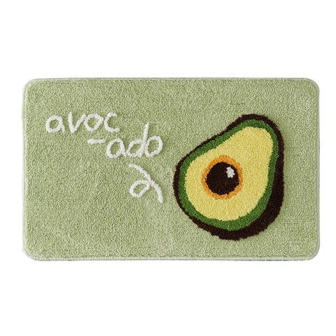 Avocado rectangular bath mat