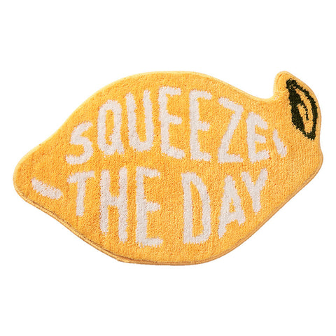 Lemon Squeeze the day bath mat