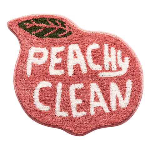 Peachy clean bath mat