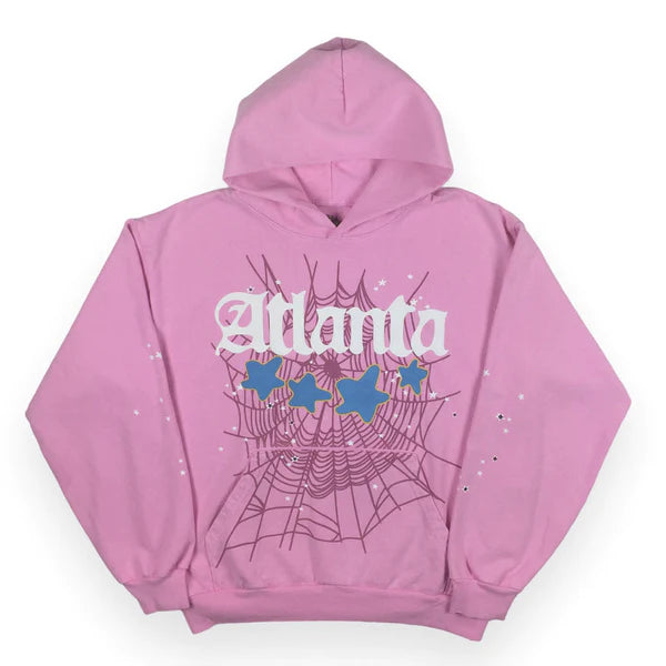 Sp5der Pink Atlanta Hoodie Size Large NEW x7550