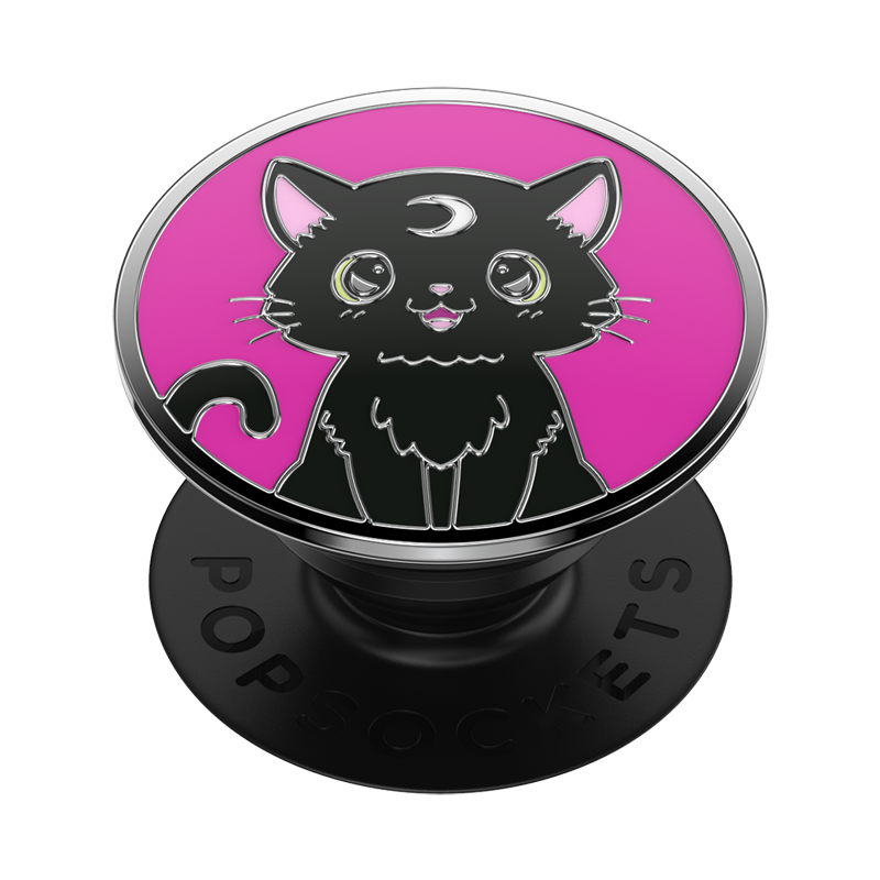 Black Cat Polished Enamel PopGrip