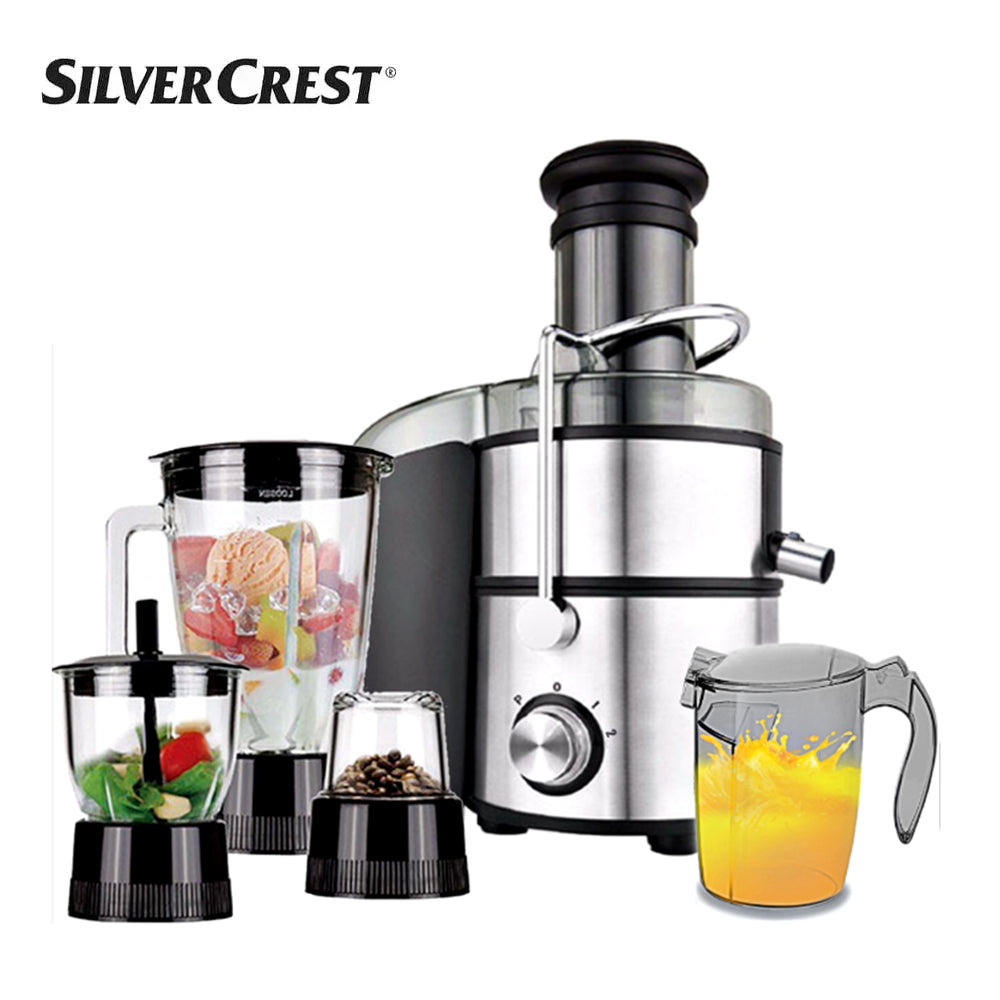 Silver Crest Stainless Steel Juicer & Blender 1800W – Karout Shop