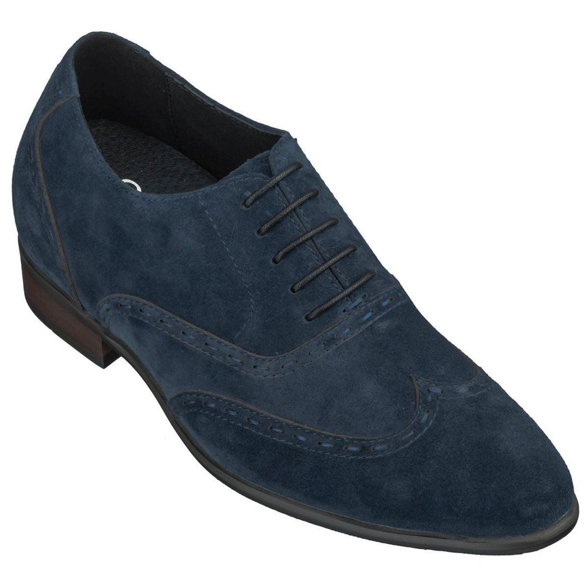 CALTO Navy Blue Dress Shoes - TallMenShoes.com – Tallmenshoes.com