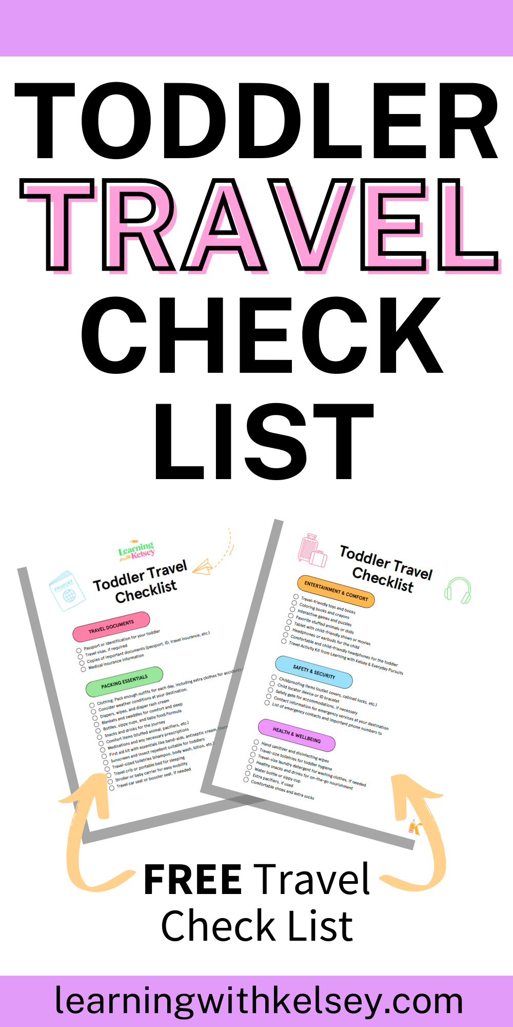 The Ultimate Travel Checklist for Toddlers: Essential Items for a
