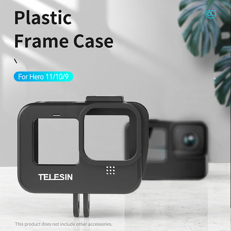 TELESIN Plastic Frame Case for GoPro Hero 11/ 10/ 9