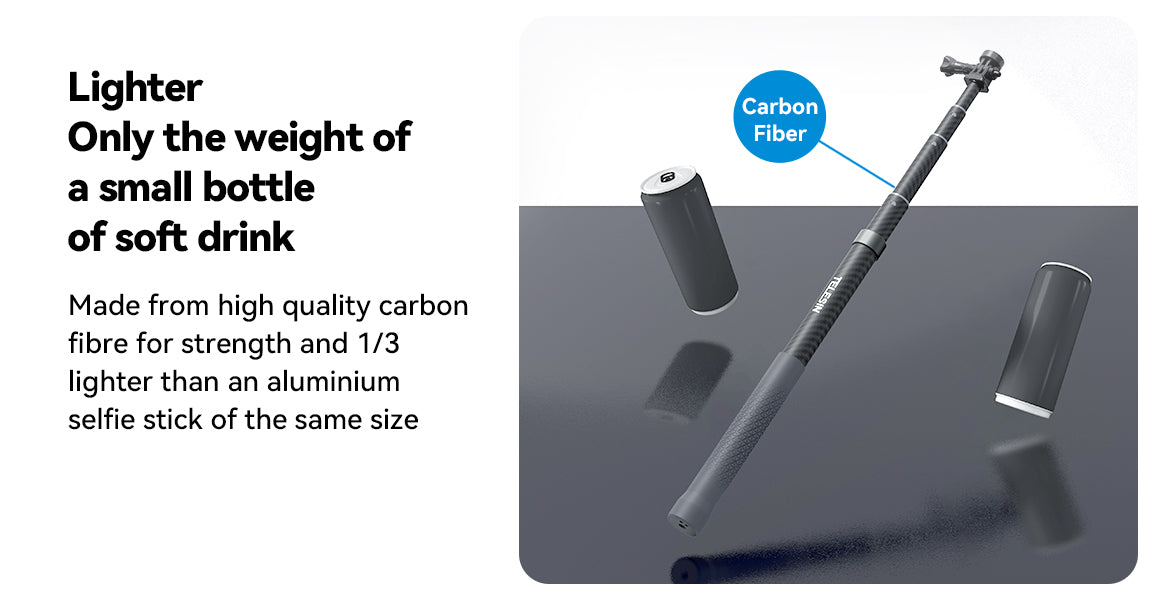 Telesin 300cm Carbon Fiber Stick