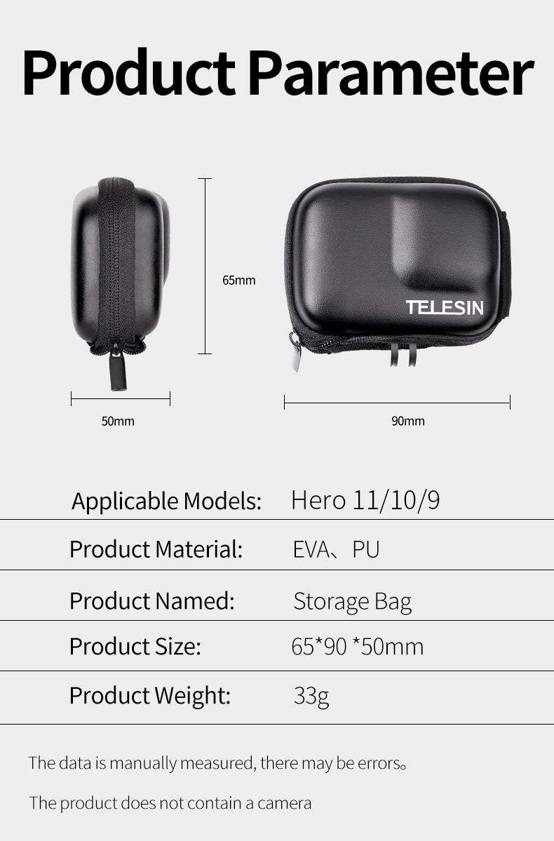 TELESIN Portable Handheld Protector Carrying Case for GoPro 11109