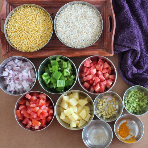 Moong Dal Khichdi Ingredients