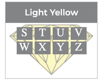 light yellow diamond color scale