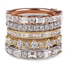 Stackables engagement ring