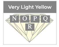 very light yellow diamond color scale