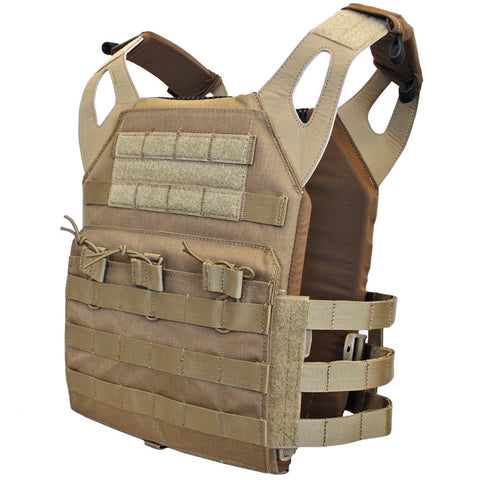 Lancer Tactical JPC MOLLE Jumpable Plate Carrier Vest - Coyote Brown ...