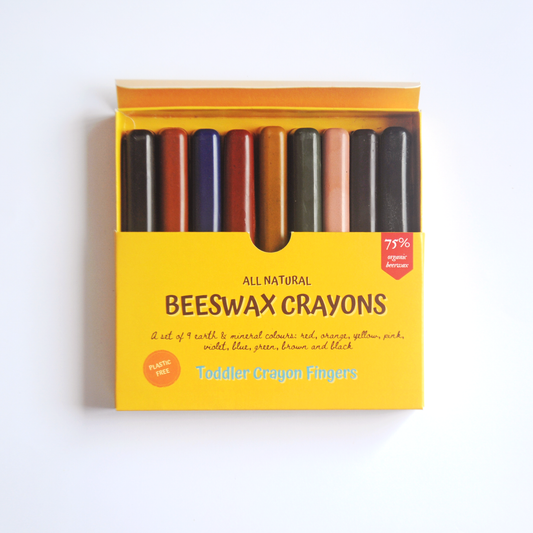 100% Pure Beeswax Crayons Made in New Zealand For 3 Years Plus 6 Sticks