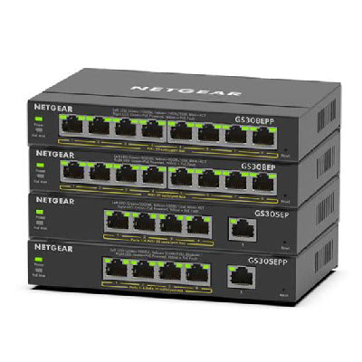 NETGEAR GS308-100UKS 8 Port Gigabit Ethernet 10/100/1000 Mbps Switch