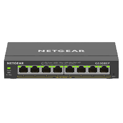 NETGEAR GS308E Managed Gigabit Ethernet (10/100/1000) Black