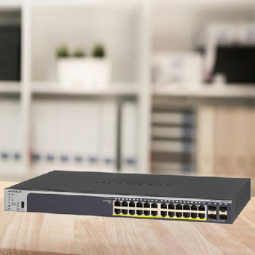 Netgear GS728TP 24-Port Gigabit PoE Smart Managed Switch (GS728TP-200EUS)