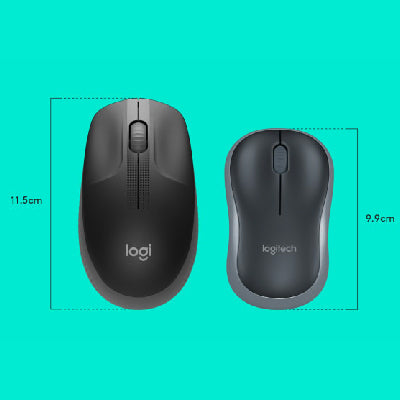 Logitech Wireless Mouse M190 - Full Size Ambidextrous Curve Design,  18-Month Battery with Power Saving Mode, Precise Cursor Control &  Scrolling, Wide