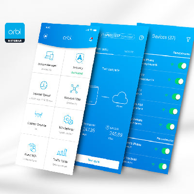 Easy Setup and Use with the Orbi App