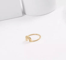 Load image into Gallery viewer, Rainbow Mama 18k Gold Plated Ring
