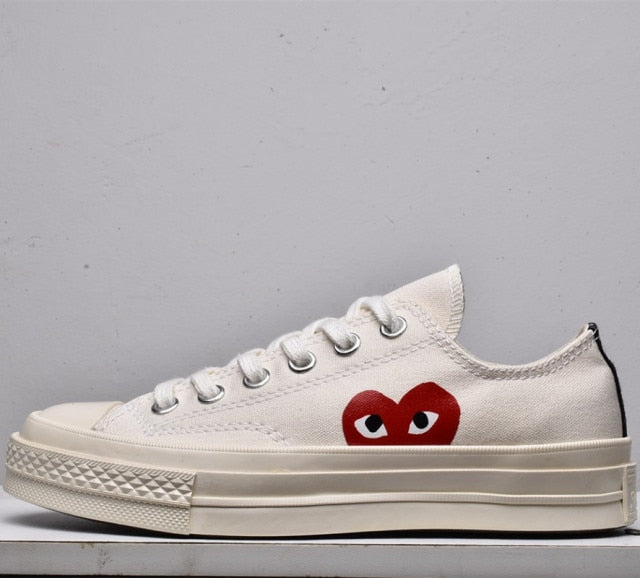 2021 New Men Shoes PLAY White CDG 1970s All cool star High/Low t
