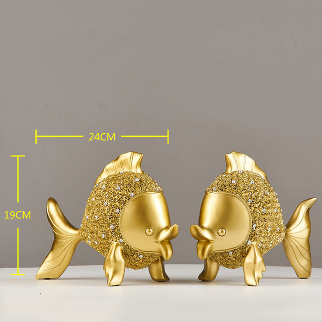 Feng Shuai Gold Statuette Ornaments