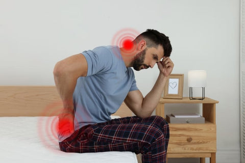Back pain because of inadequate mattress support