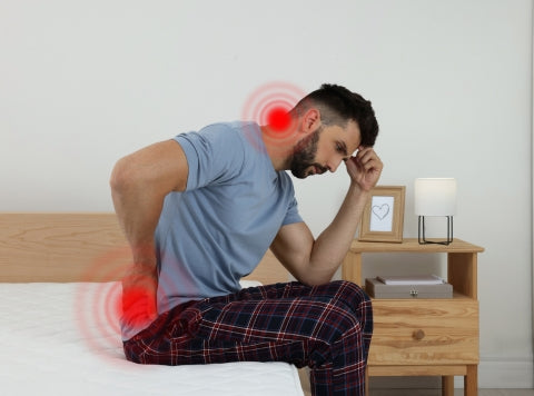 Neck and back pain because of uncomfortable mattress