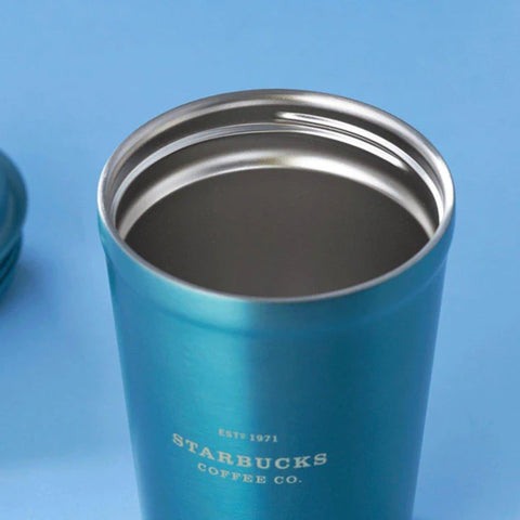 Starbucks 355ml/12oz Pearl Blue Stainless Steel Travelling Cup