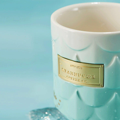 Starbucks 385ml/13oz Anniversary Ocean Blue Gradient Ceramic Mug