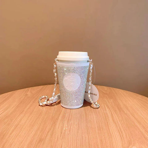 Starbucks Summer Camping 2021 China White Sparkling Diamond Cup 12.5oz