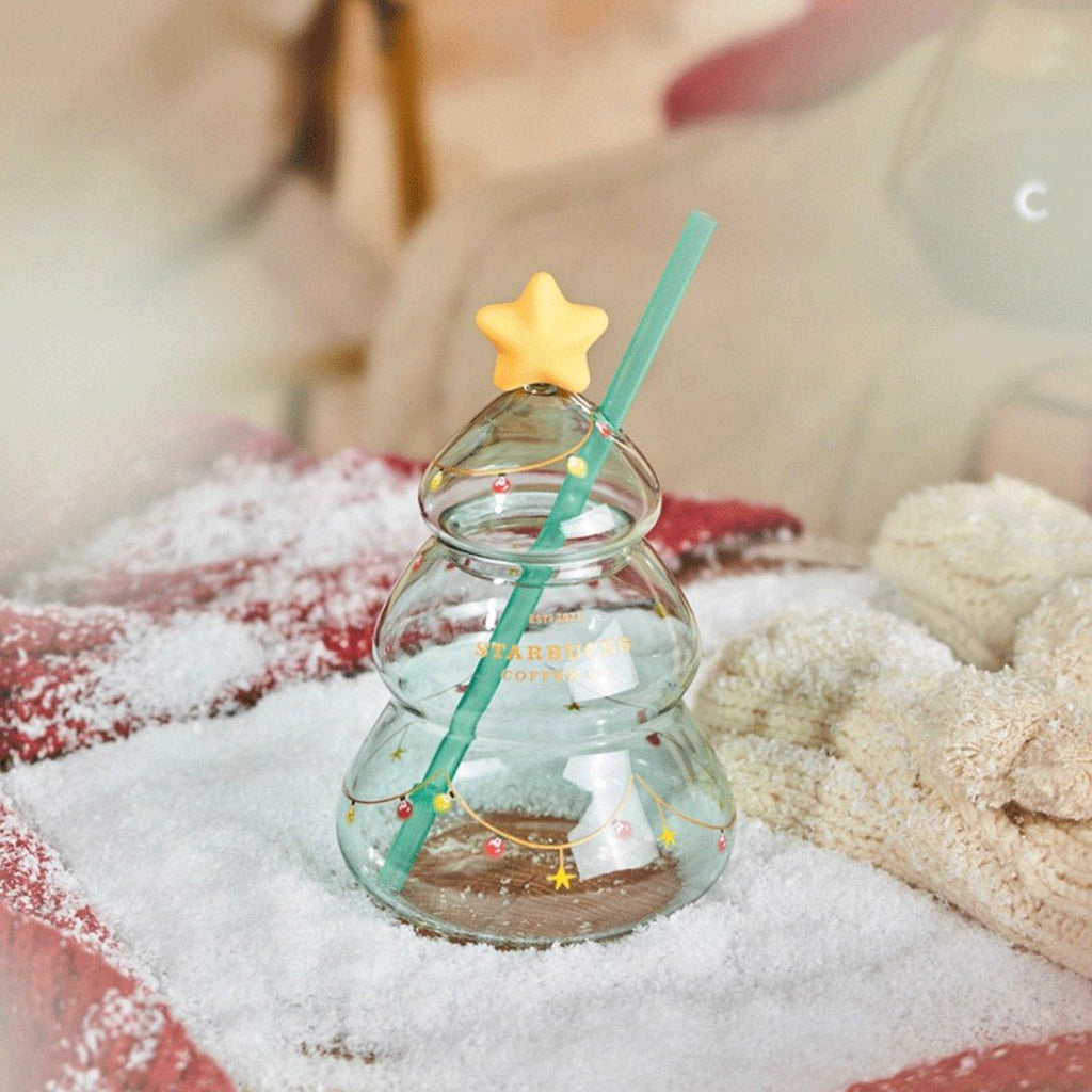 Starbucks 591ml/20oz Graceful Bellflower Double-Walled Glass Straw Cup –  Ann Ann Starbucks