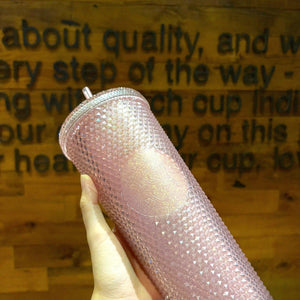 Starbucks China Sakura Pink Glitter Studded Cup 710ml / 24oz - Ann Ann Starbucks