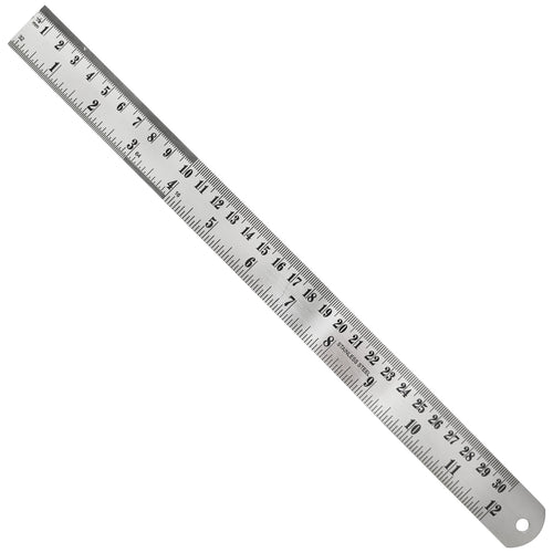 12 (30cm) Stainless Steel High Quality Metal Ruler