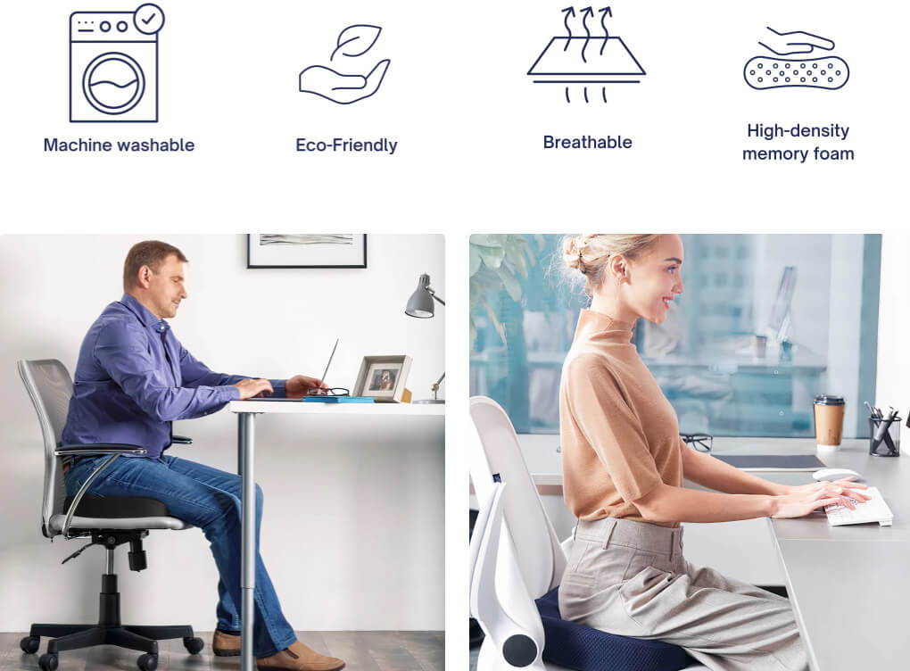 coccyx & tailbone pain, sciatica, back, hip & leg pain, posture correction